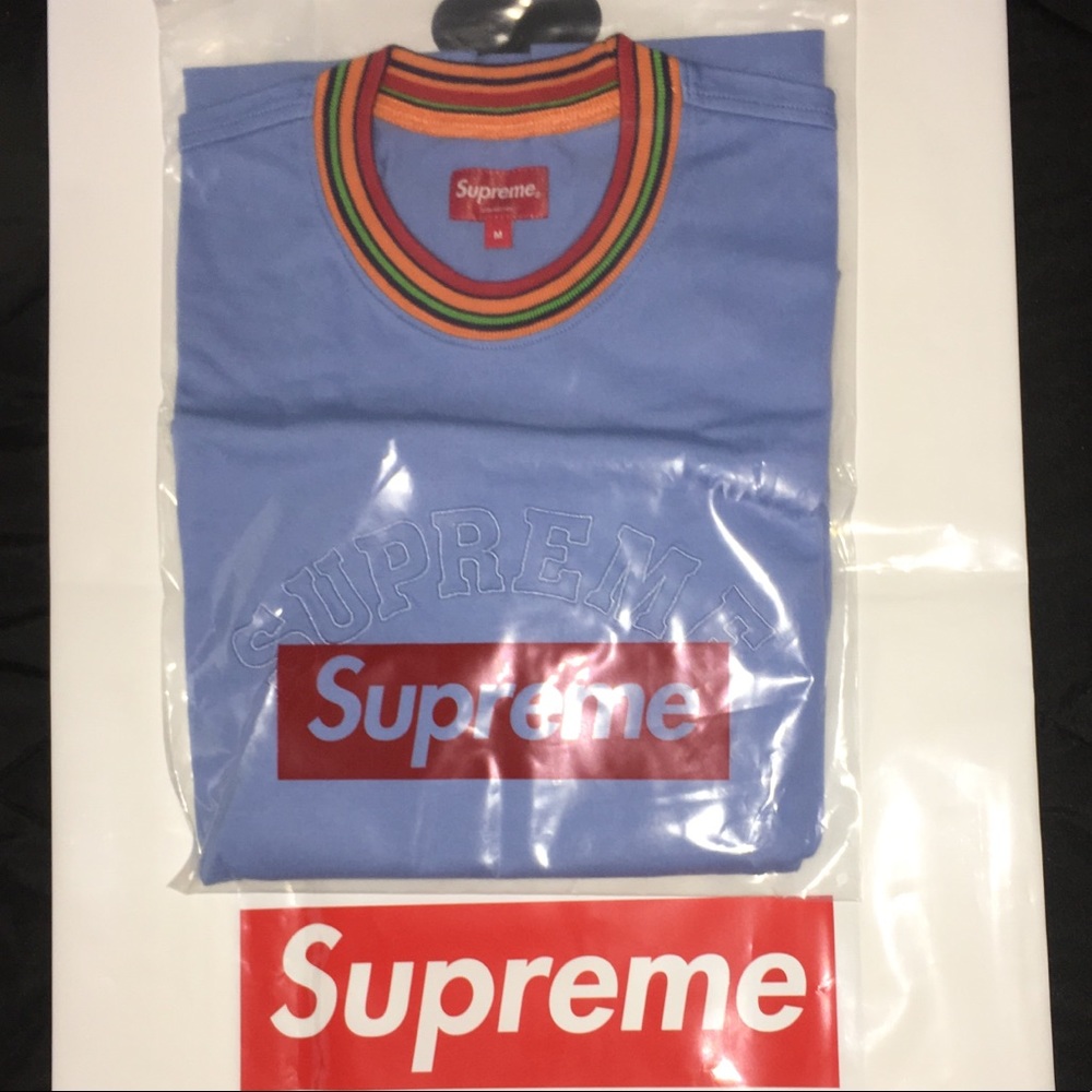 Supreme multicolored striped rib long sleeve